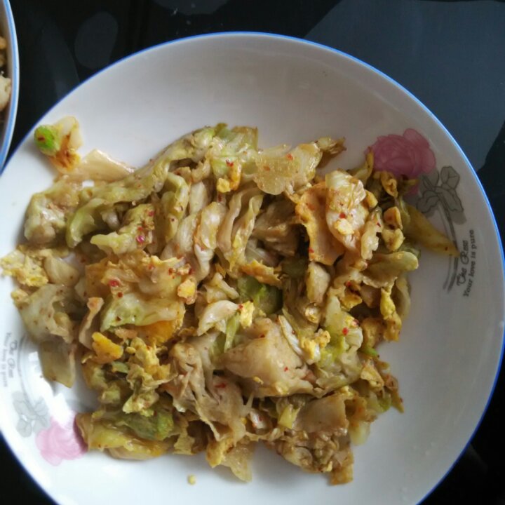 鸡蛋炒生菜