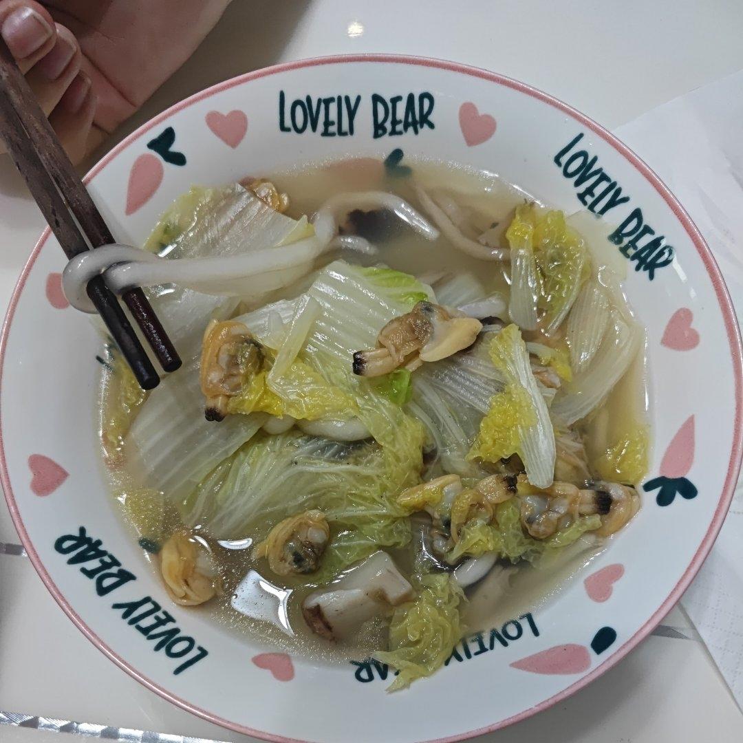 蛤蜊肉白菜汤