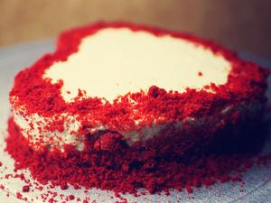 心形红丝绒蛋糕的做法 步骤6