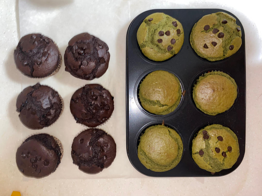 在家做巧克力蘑菇头麦芬蛋糕🍫