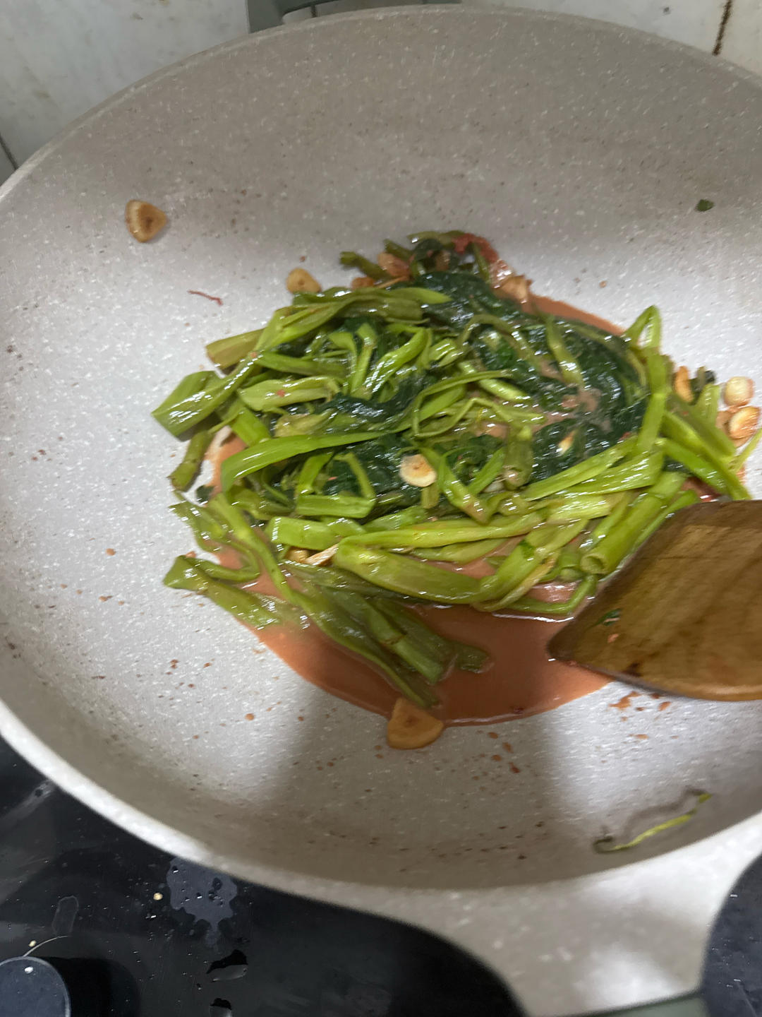 广东大排档风味椒丝腐乳炒空心菜
