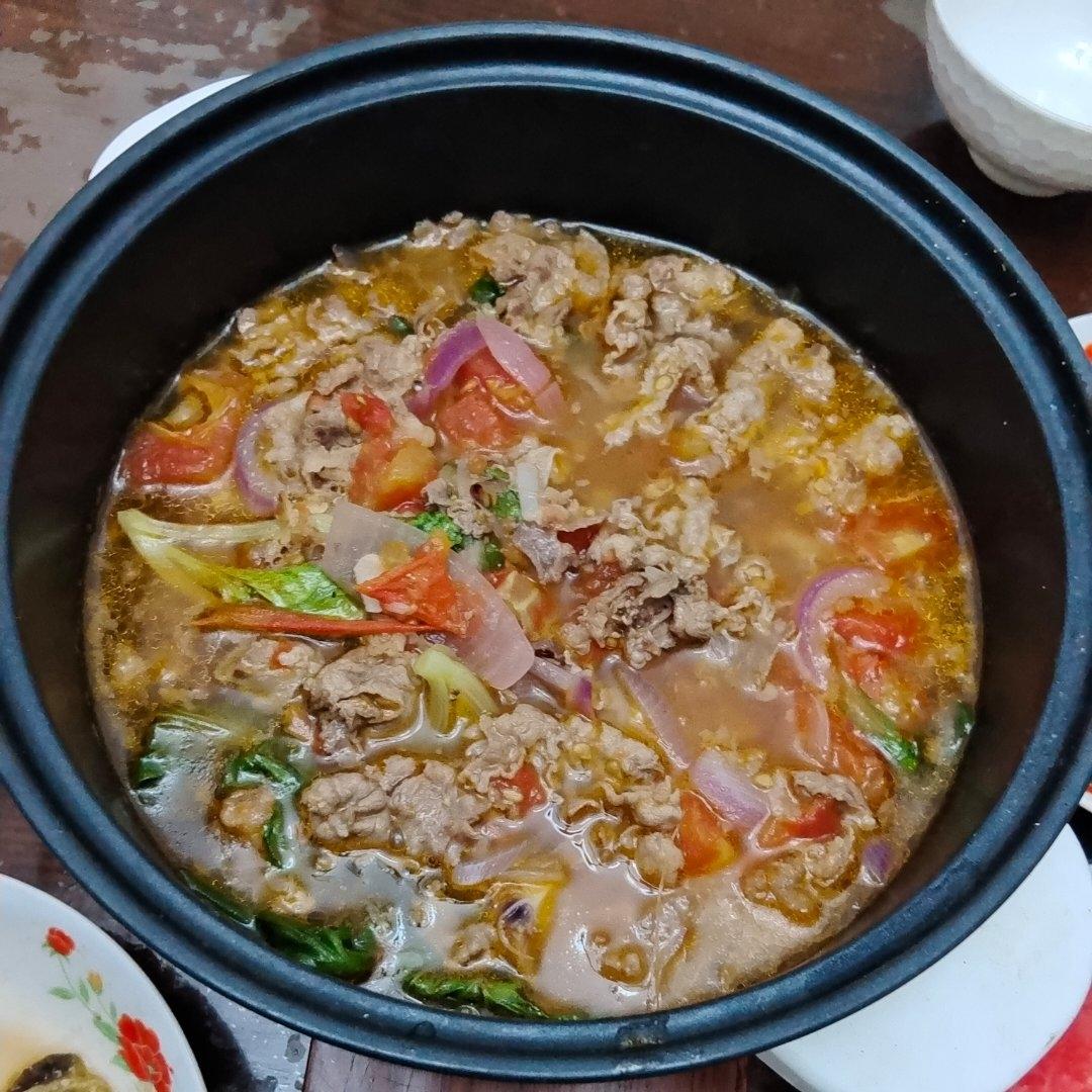减脂版番茄肥牛豆腐煲