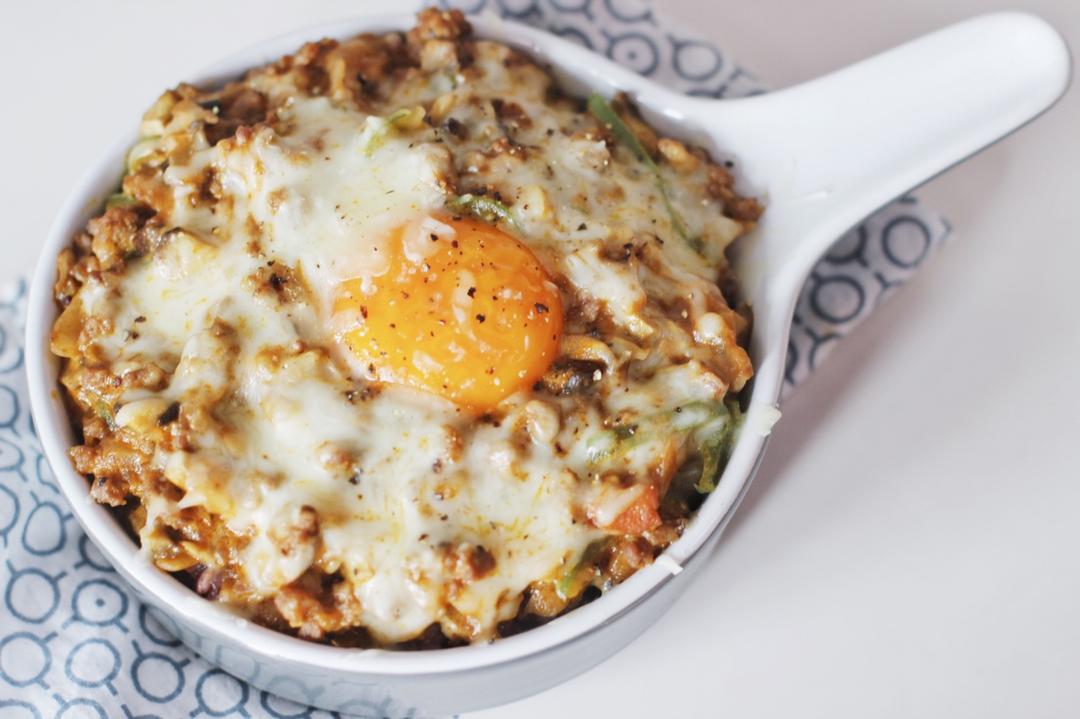 咖喱牛肉蘑菇芝士焗饭