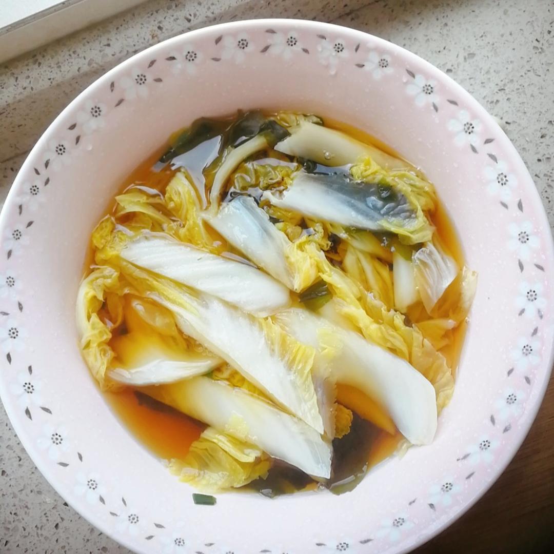 【健康三餐】泰式拌鸡丝+紫菜白菜汤