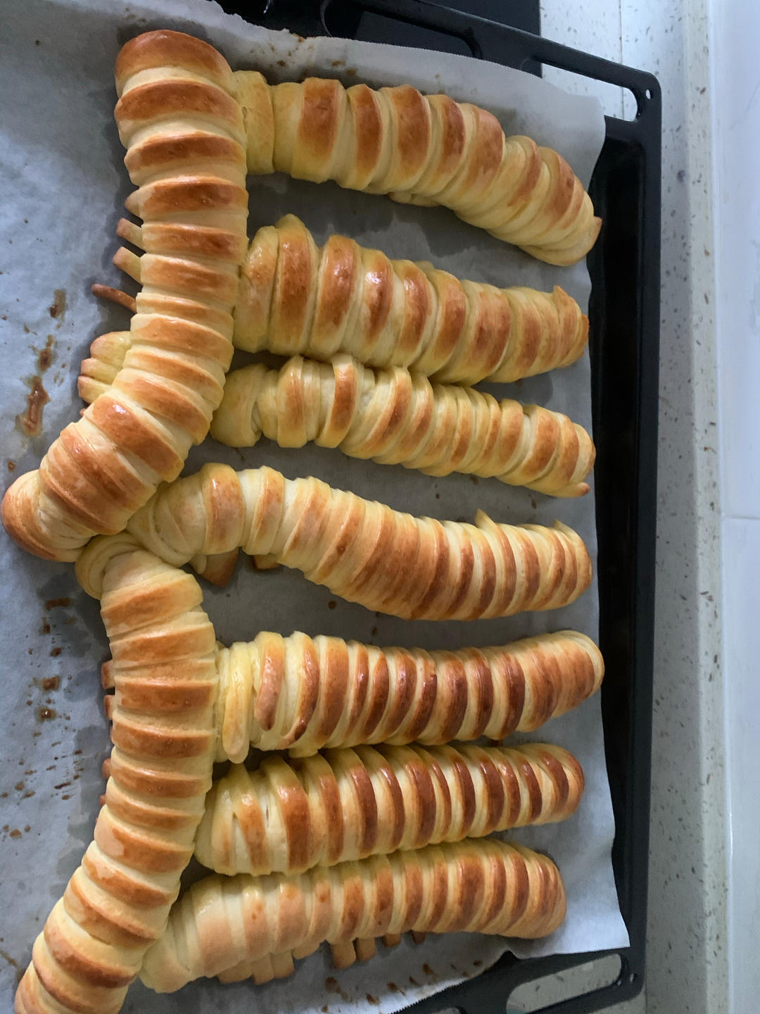 毛毛虫奶油面包超级柔软