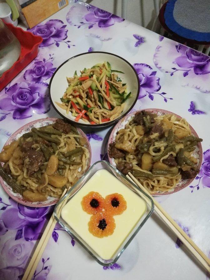 土豆豆角焖面