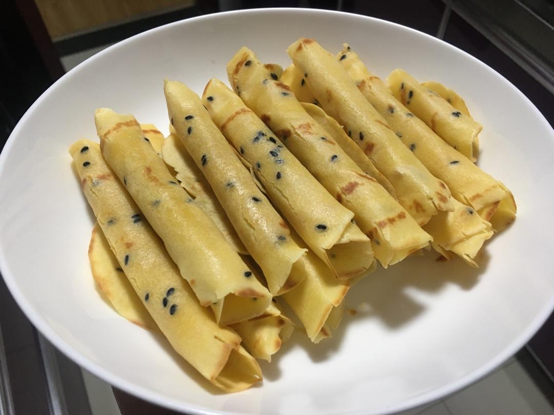 平底锅版脆蛋卷