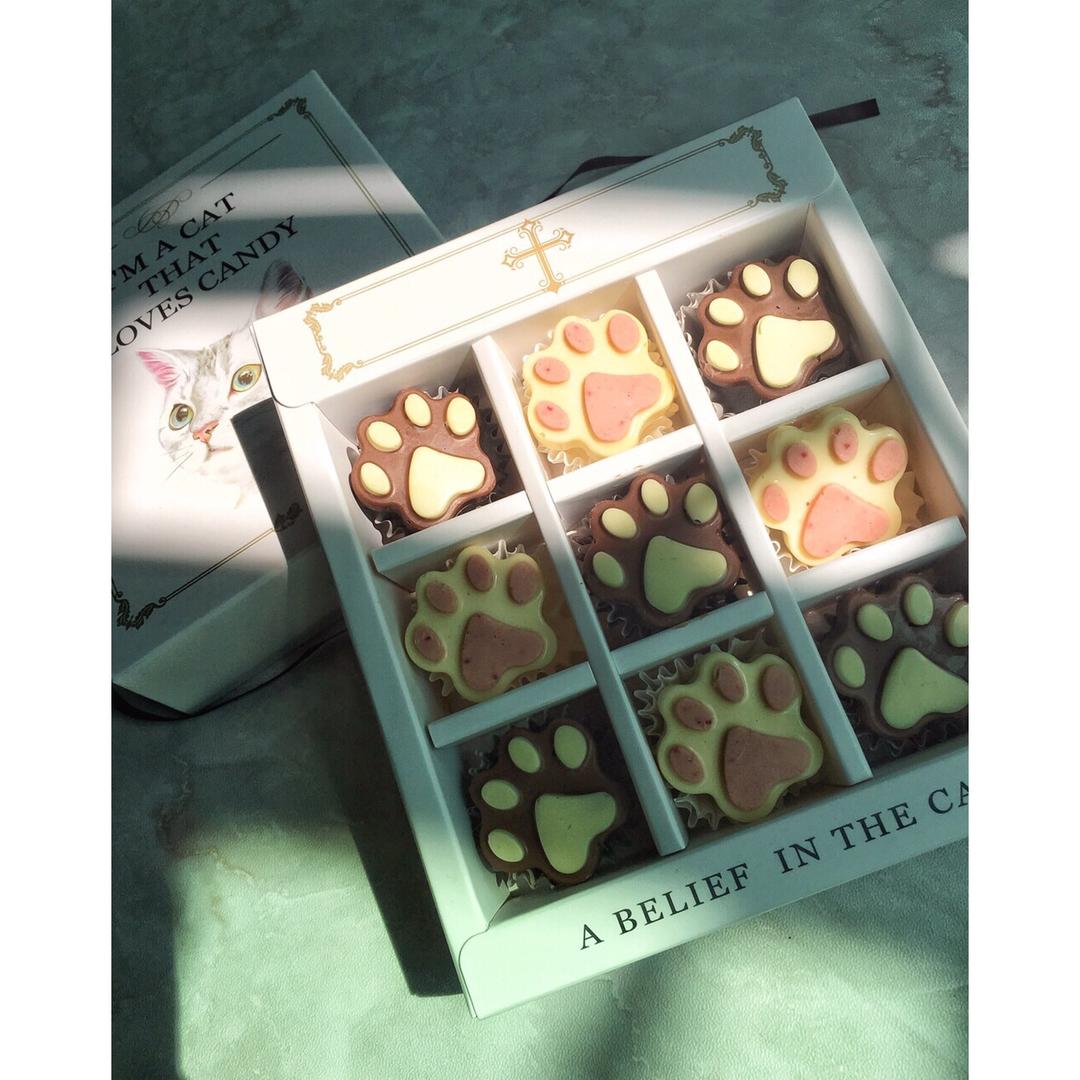 猫爪肉球双色巧克力【萌化