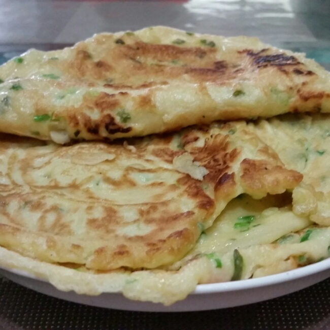 葱花鸡蛋饼