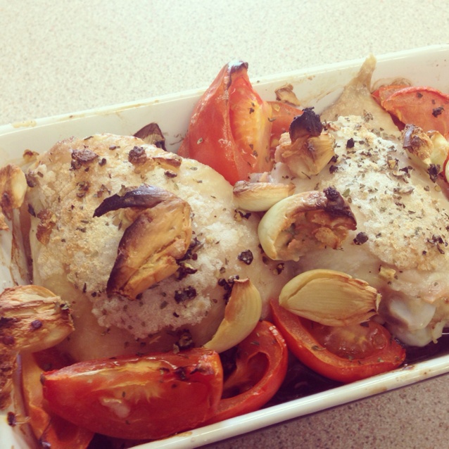 番茄大蒜香草烤鸡腿（庄祖宜）