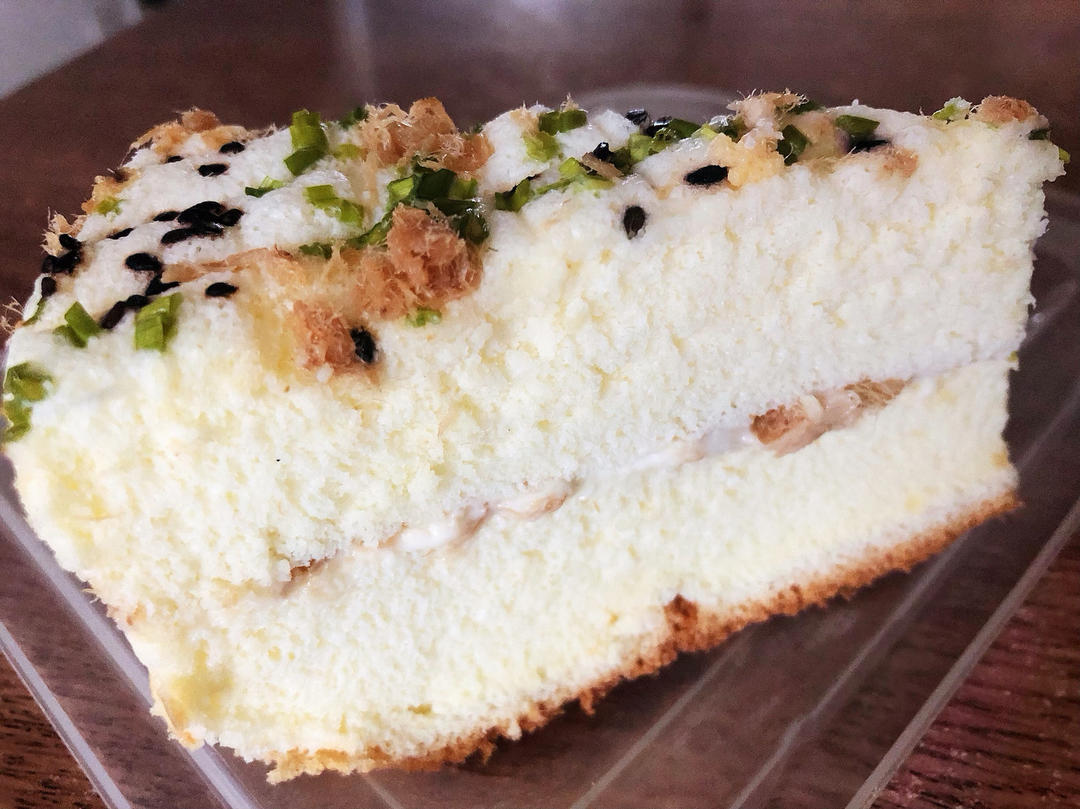 芝麻香葱肉松蛋糕（咸味）