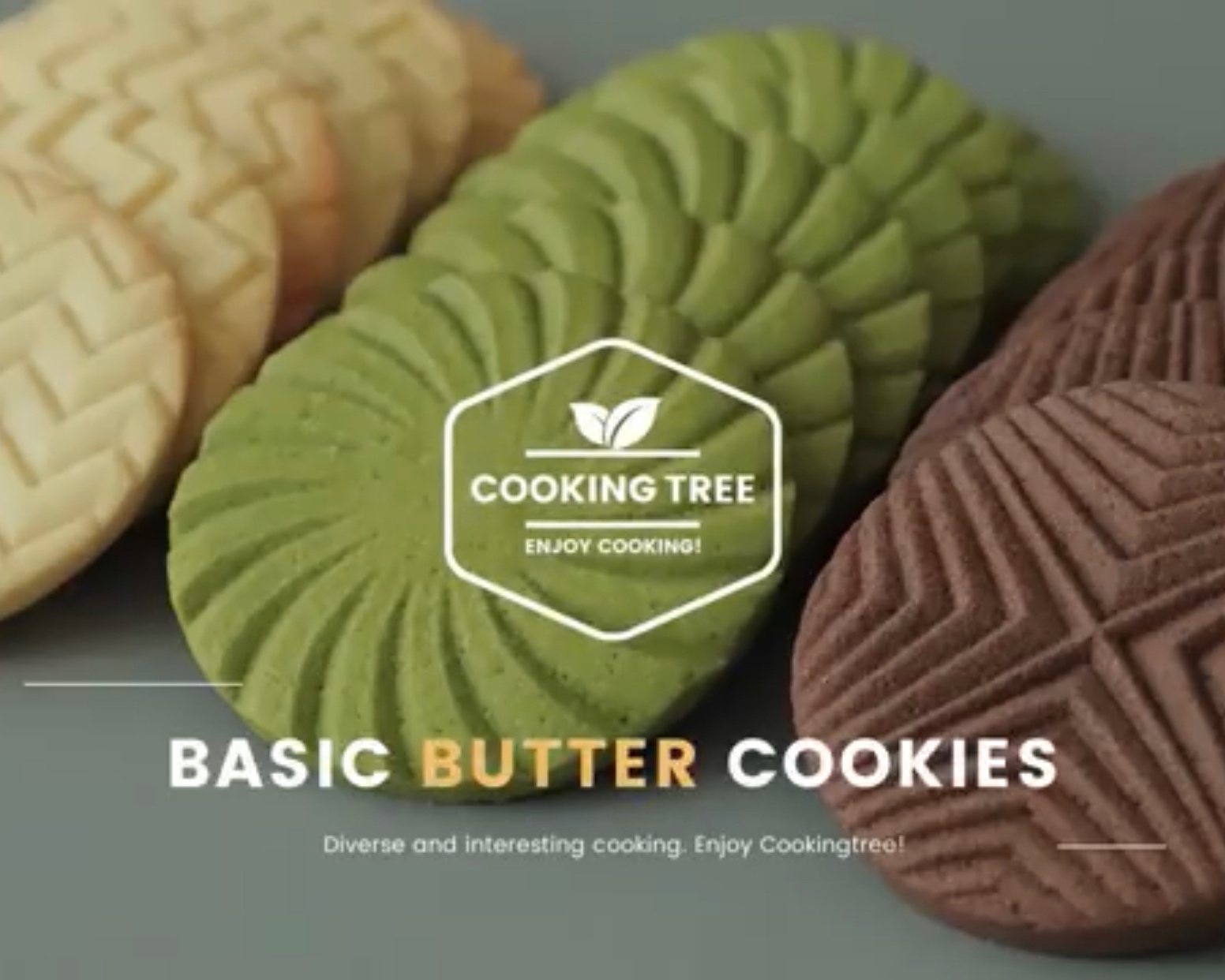<Basic Butter Cookies 3 ways 三种基础黄油曲奇> | Cooking Tree