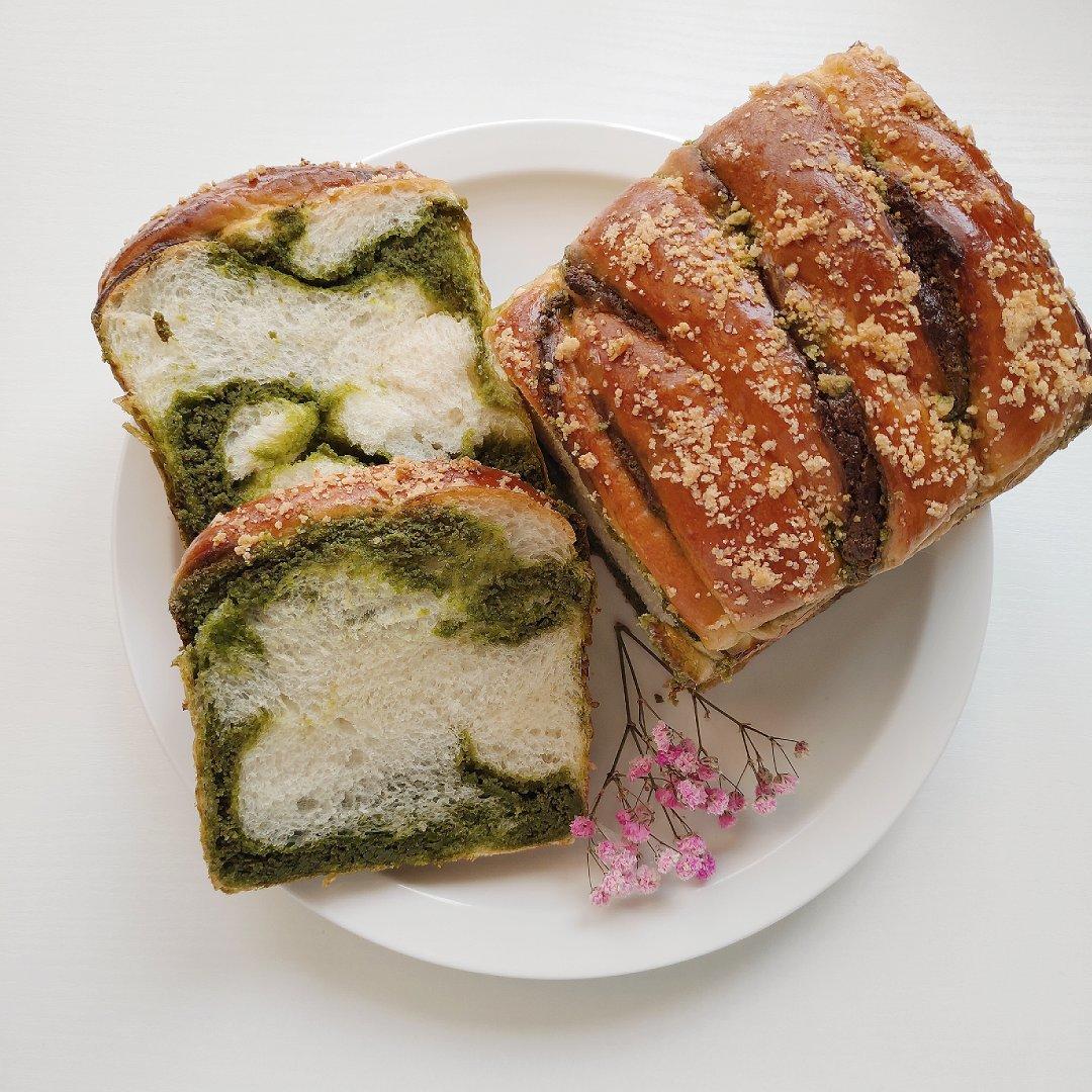 抹茶奶酥吐司