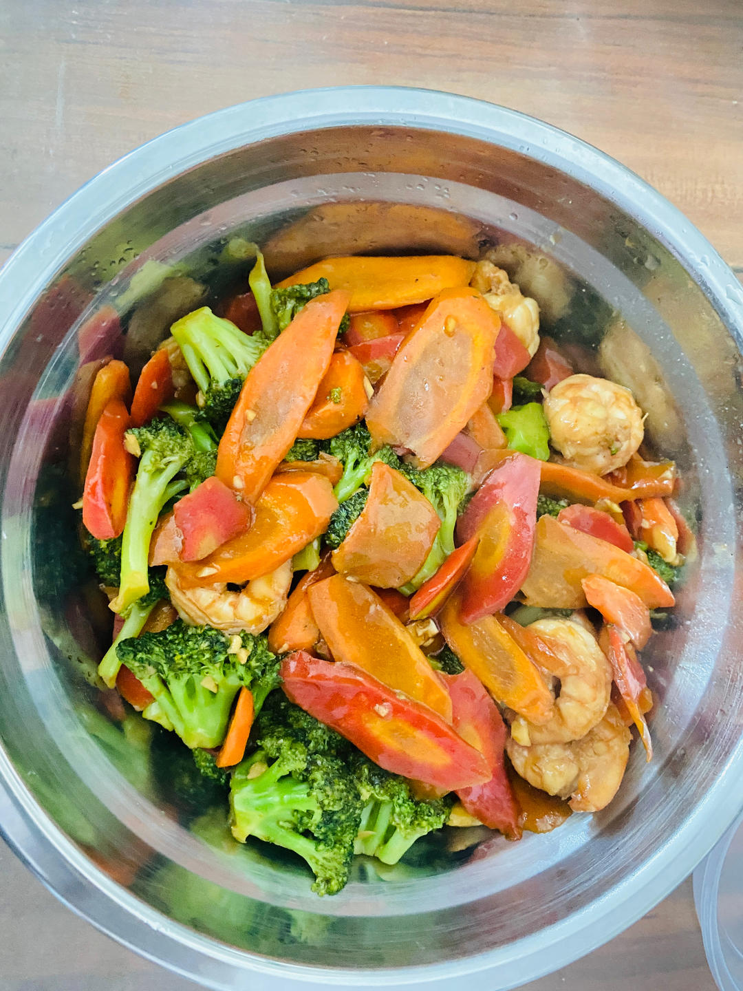 减肥去脂的西兰花炒虾仁