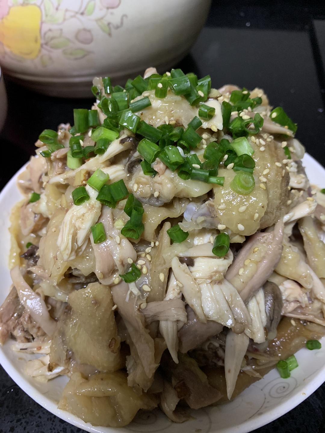 超简单电饭煲手撕盐焗鸡