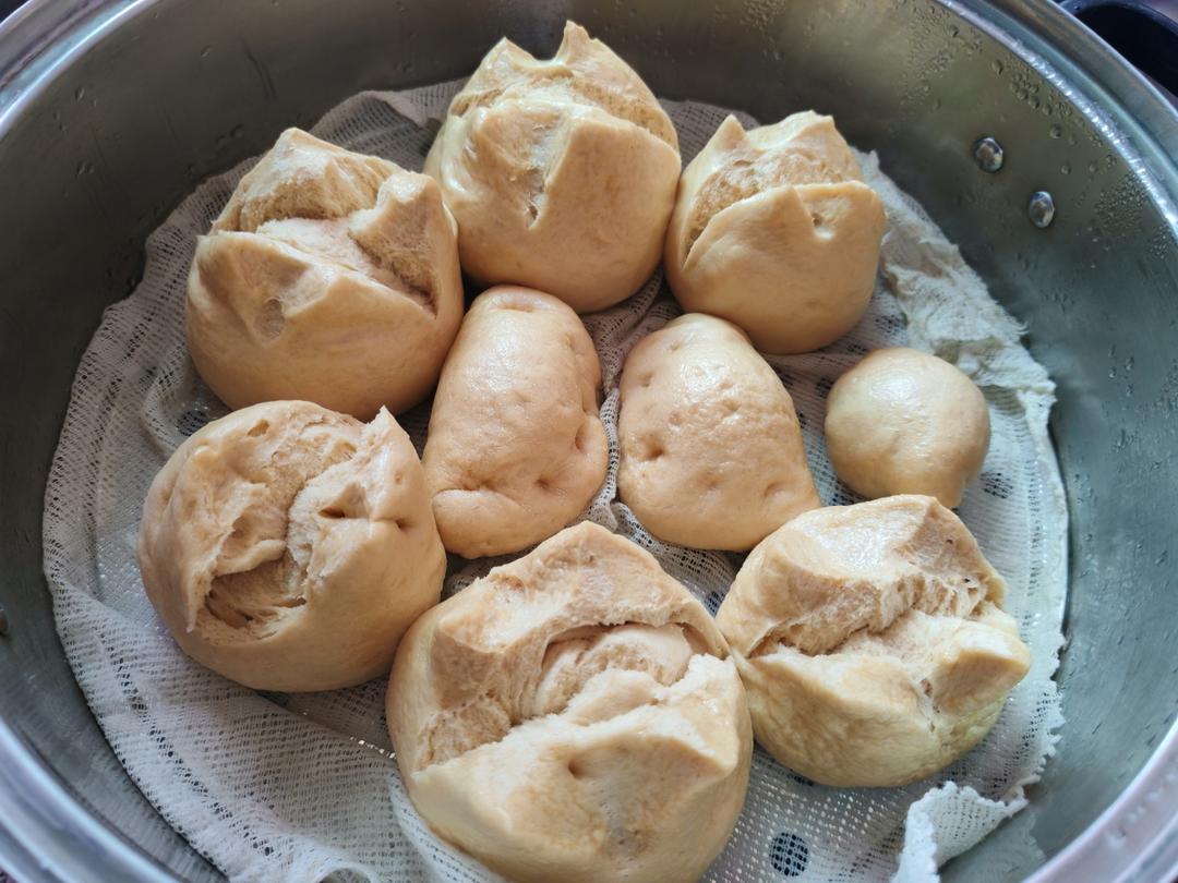 有着面包口感的红糖馒头（一次发酵）