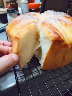 日式炼乳手撕面包的做法 步骤12