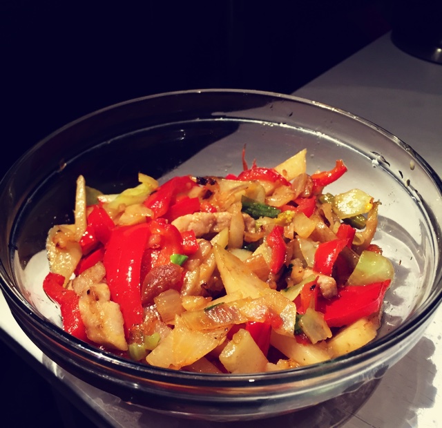 土豆青椒炒肉片