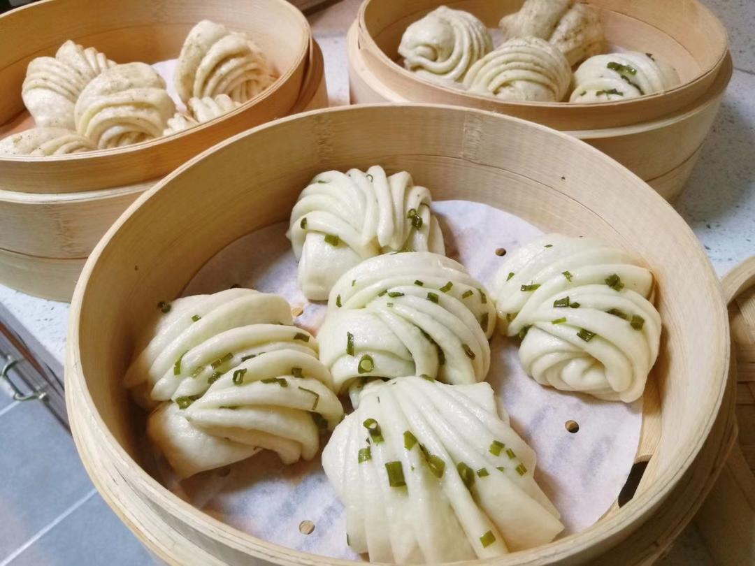 造型漂亮做法超简单的，花卷馒头
