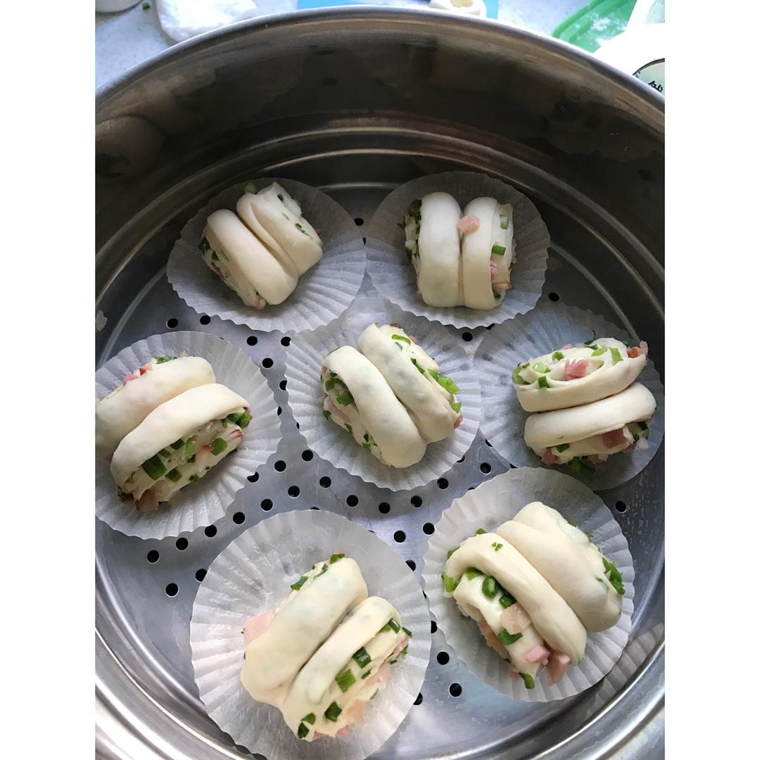 重葱火腿花卷