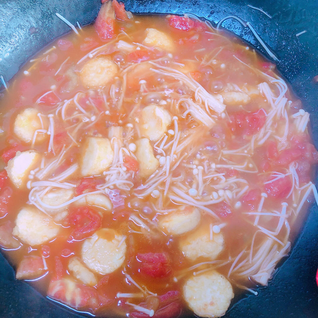 金针菇烧日本豆腐
