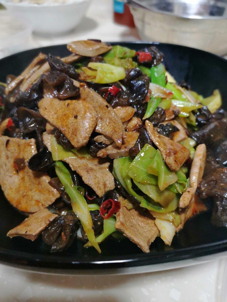 不费油的爆炒猪肝