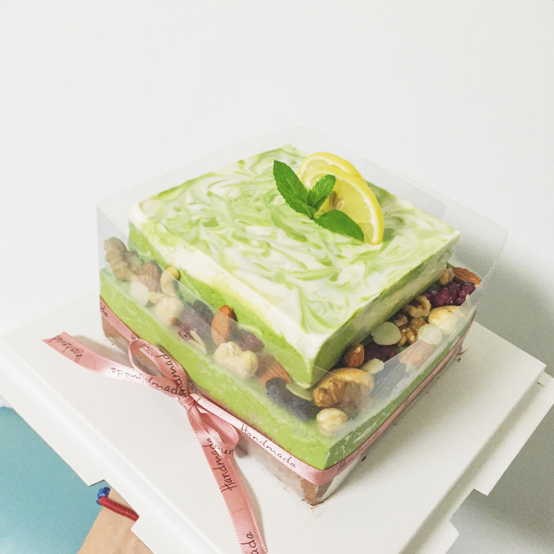 免烤式抹茶大理石乳酪蛋糕