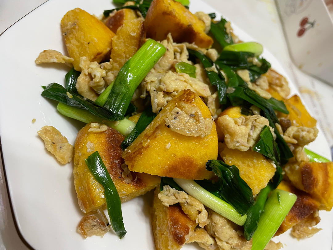 虾酱炒饽饽