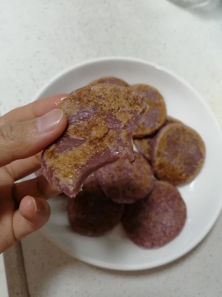 紫薯饼.纯素的做法 步骤9
