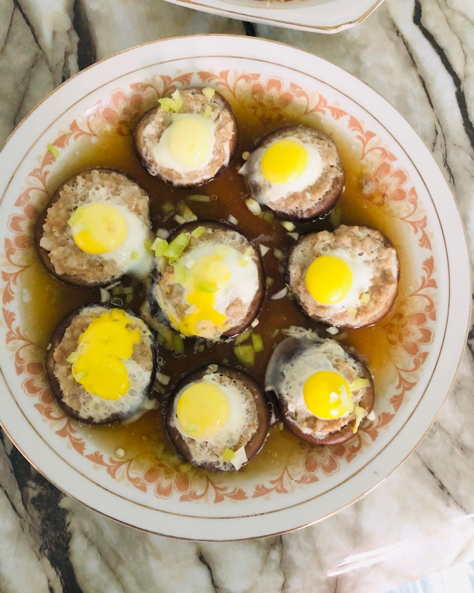 香菇肉末蒸鹌鹑蛋