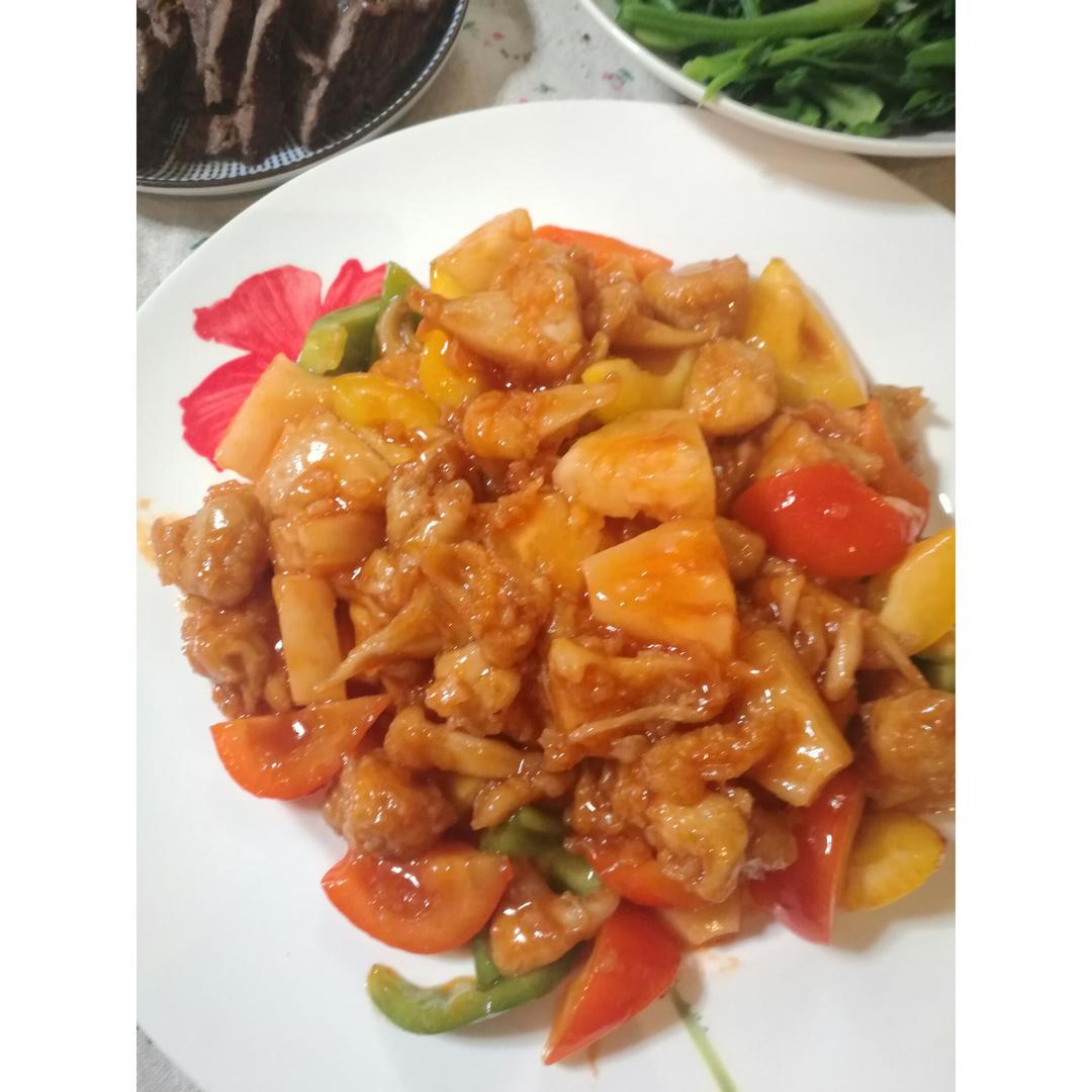 猴头菇菠萝咕噜肉