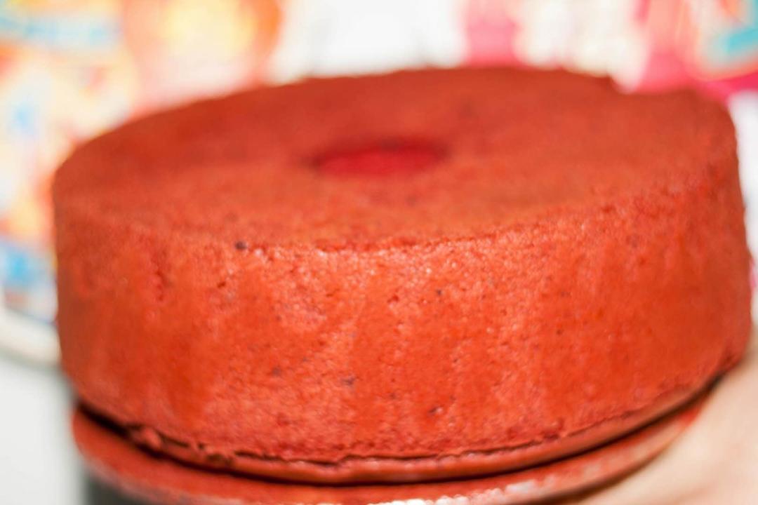 这是真的好吃丨红丝绒香蕉戚风蛋糕