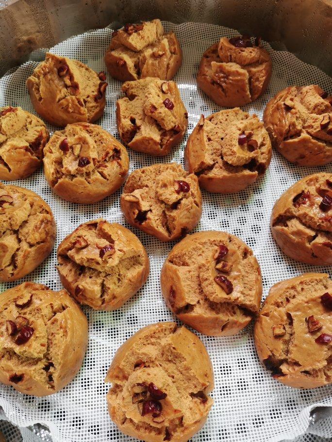 妥妥的红糖开花馒头