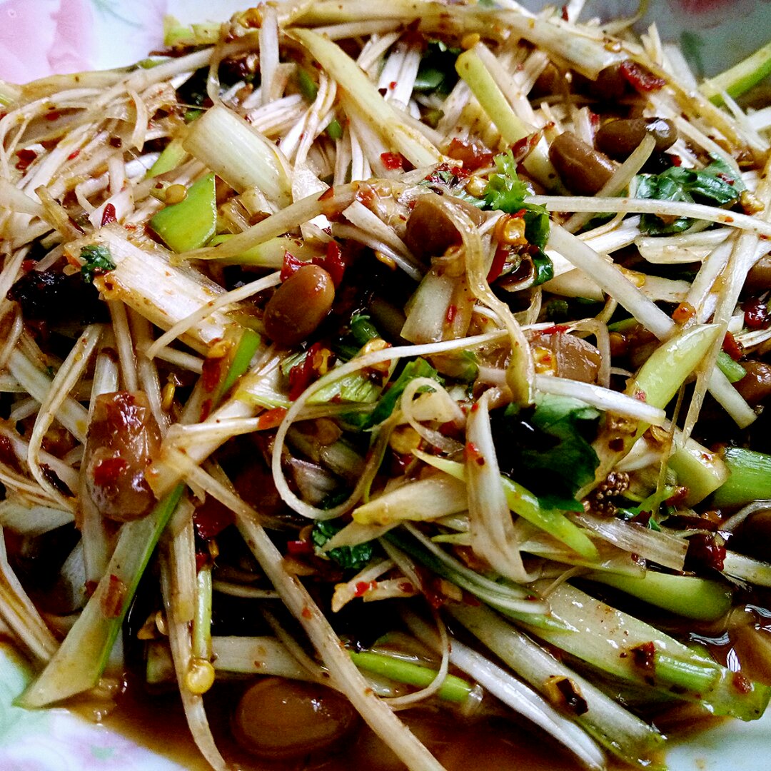 做一个安静的美厨娘做的凉拌大葱