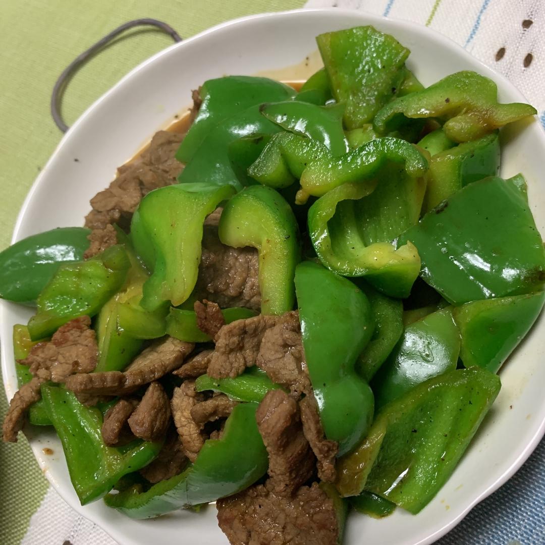 青椒炒肉片
