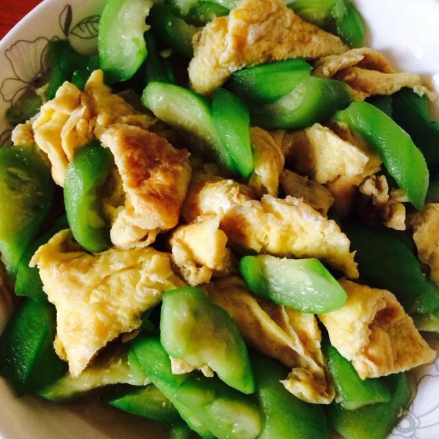 丝瓜炒蛋