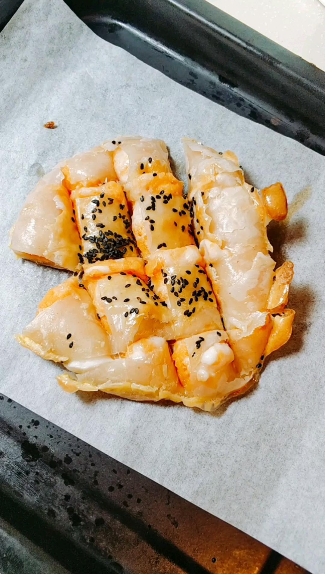 爆浆拉丝芝士薯泥手抓饼