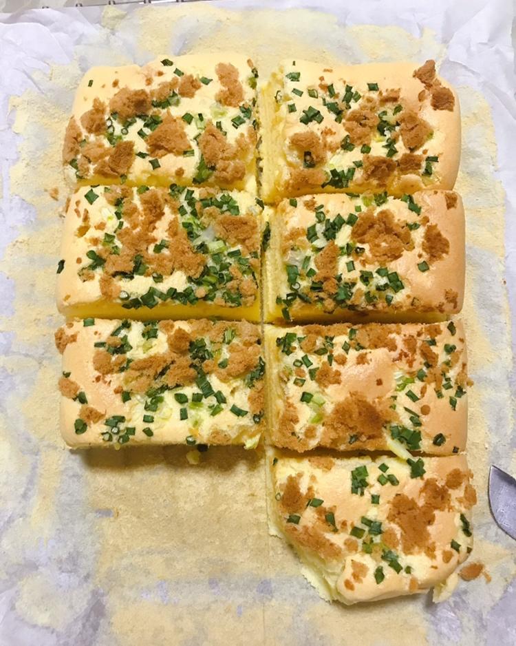 香葱肉松卷 蛋糕卷-无敌美味