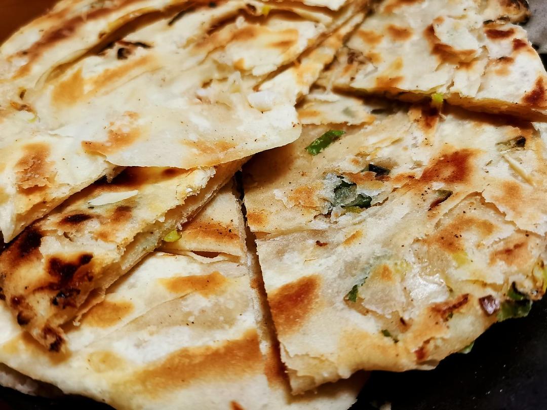 烫面葱油饼