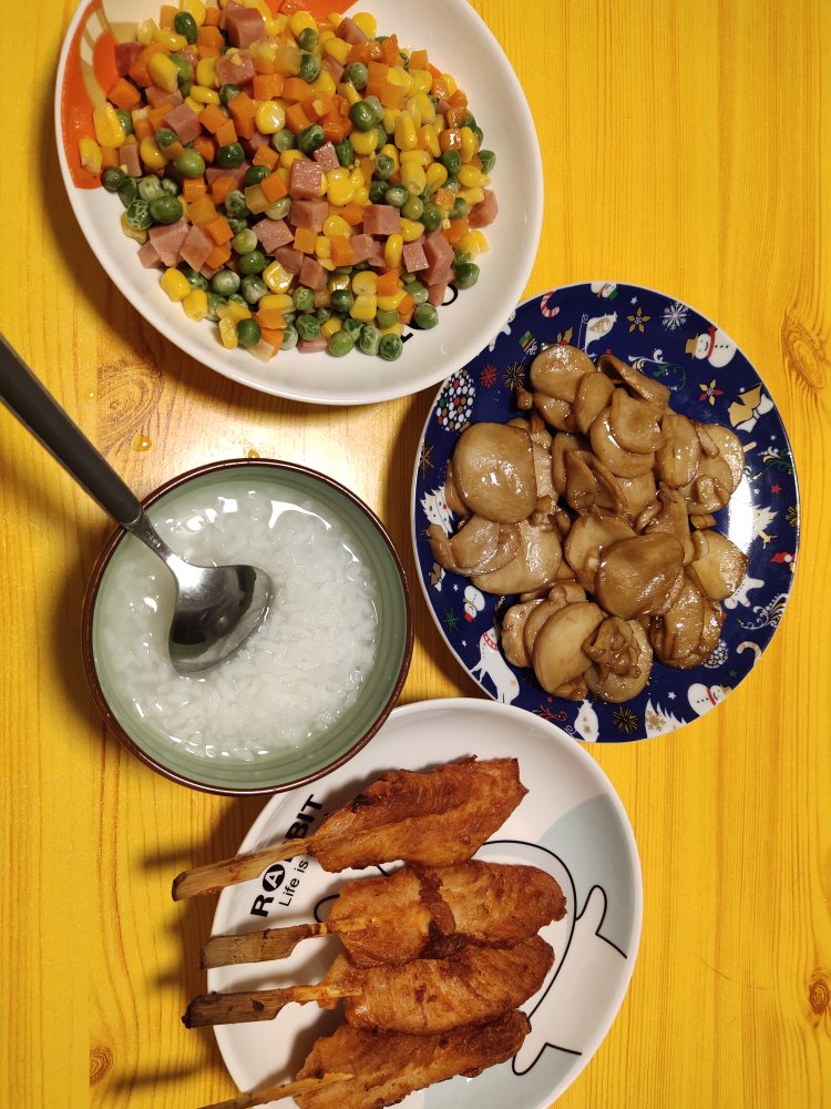玉米青豆火腿肠炒炒