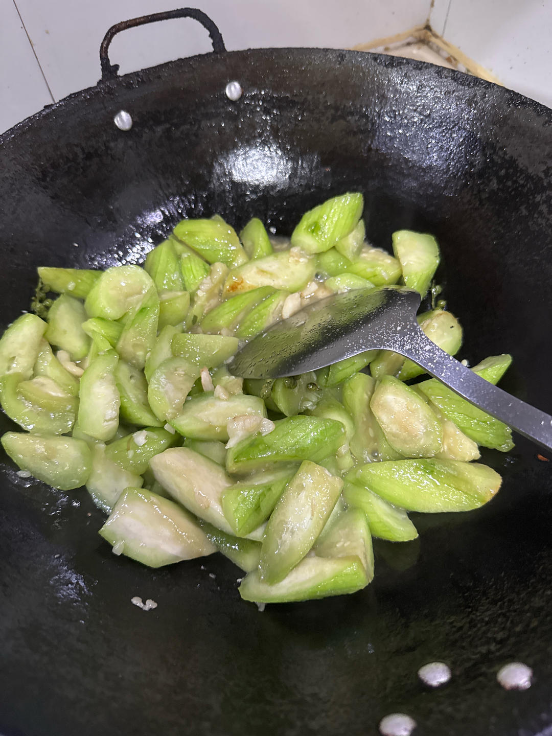 青花椒炒丝瓜