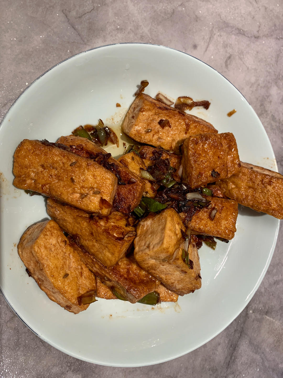 🔥脆皮孜然豆腐❗新手秒会的下饭好菜😋