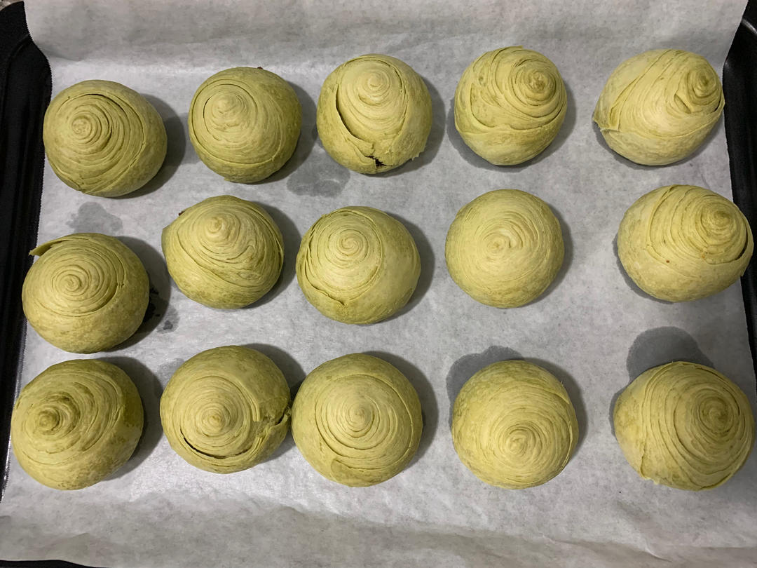 抹茶蛋黄酥（螺旋酥）