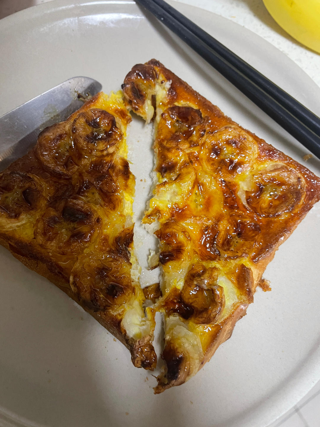 空气炸锅之香蕉吐司(香甜)