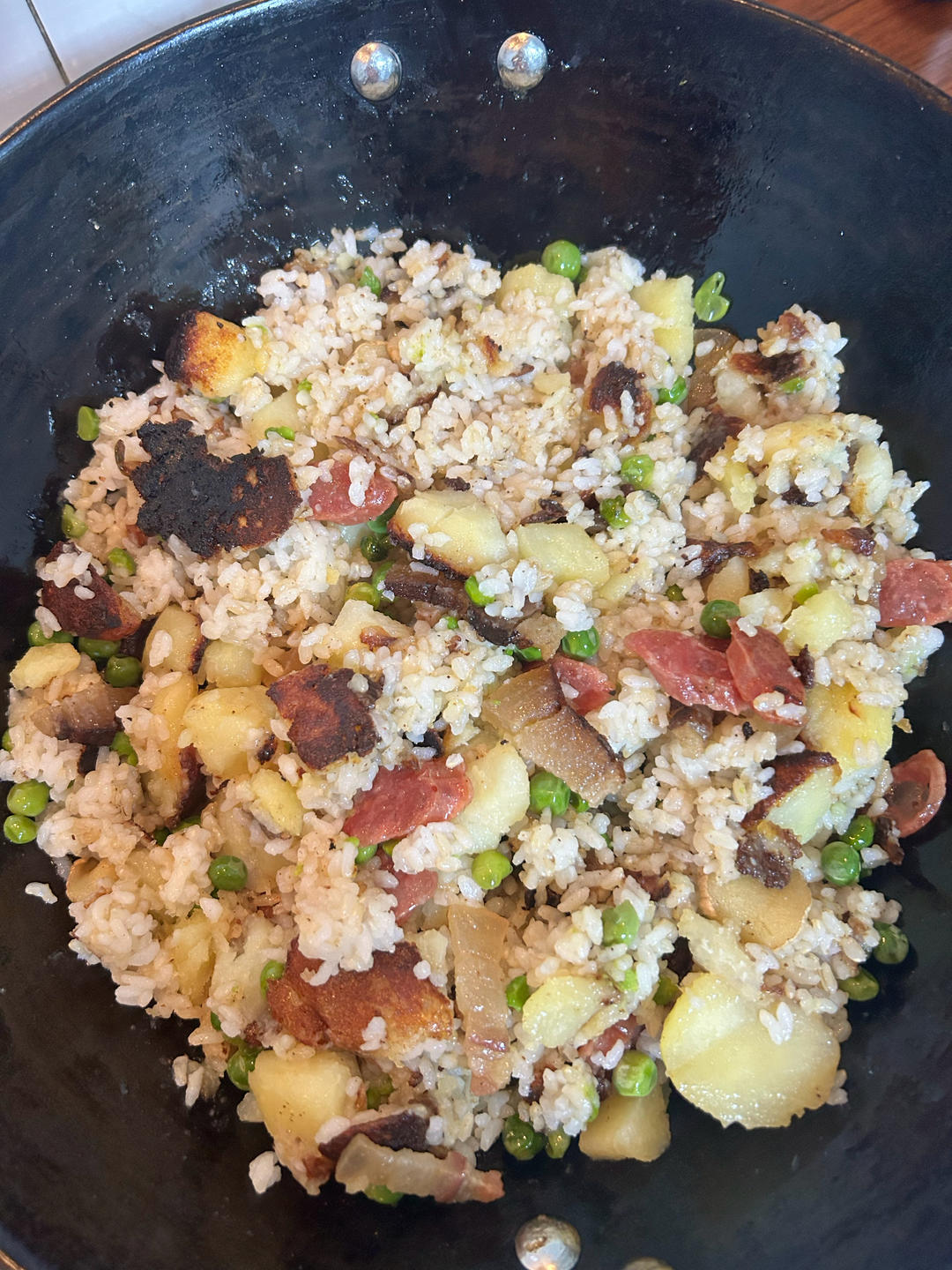 土豆饭，香掉牙的锅巴洋芋饭