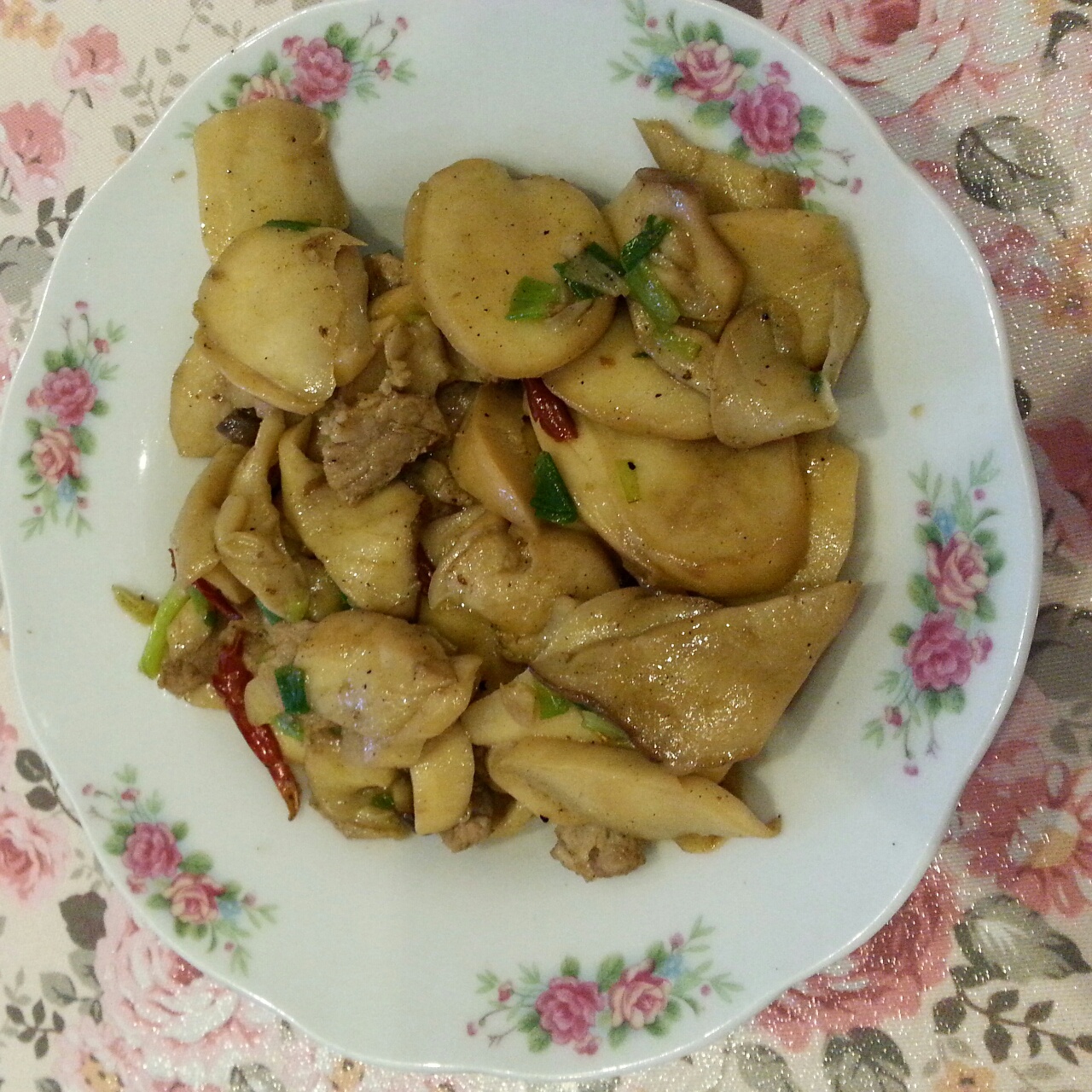 杏鲍菇炒肉片