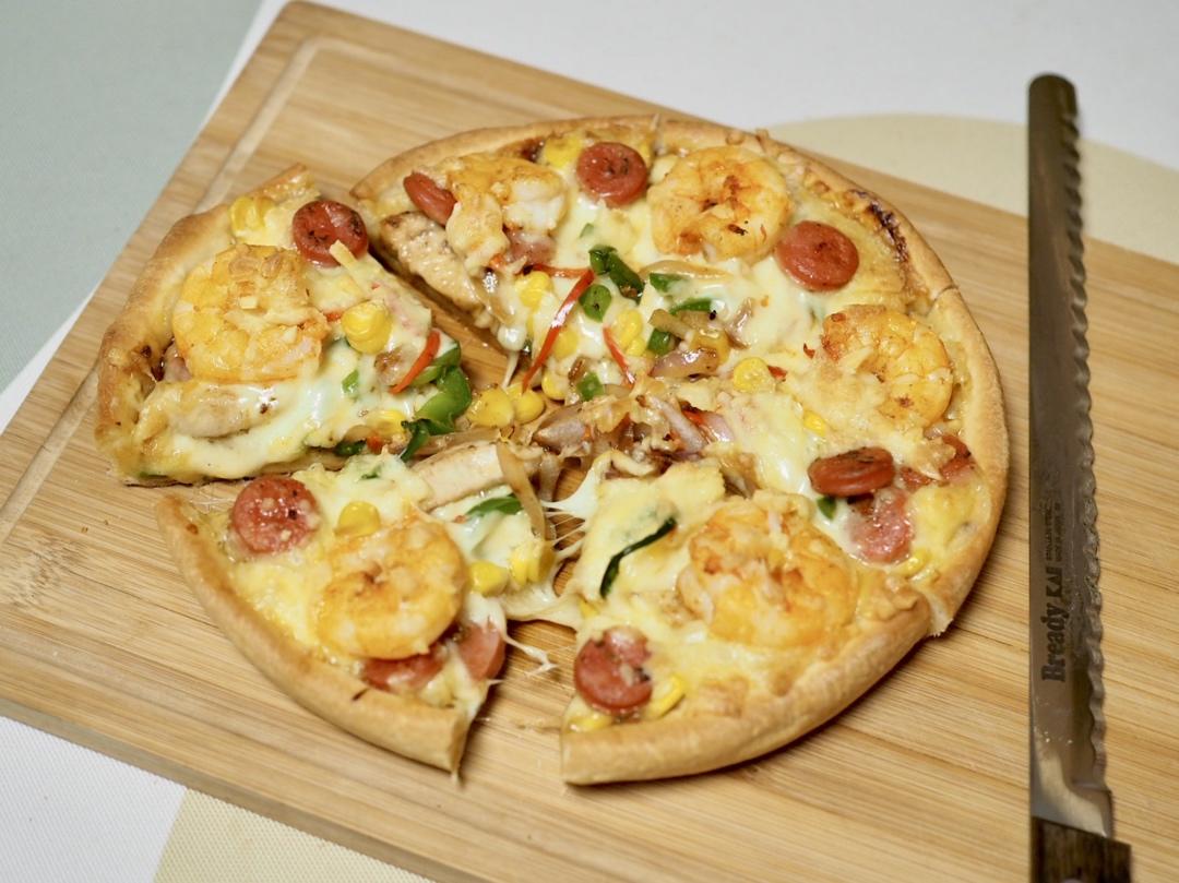 八寸披萨饼皮（四个）制作