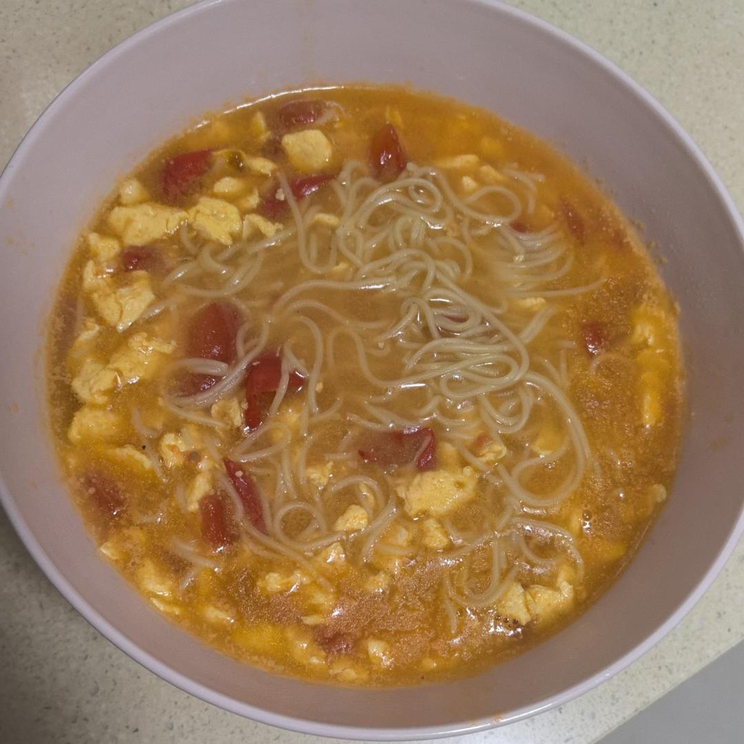 汤都要喝光的西红柿鸡蛋面