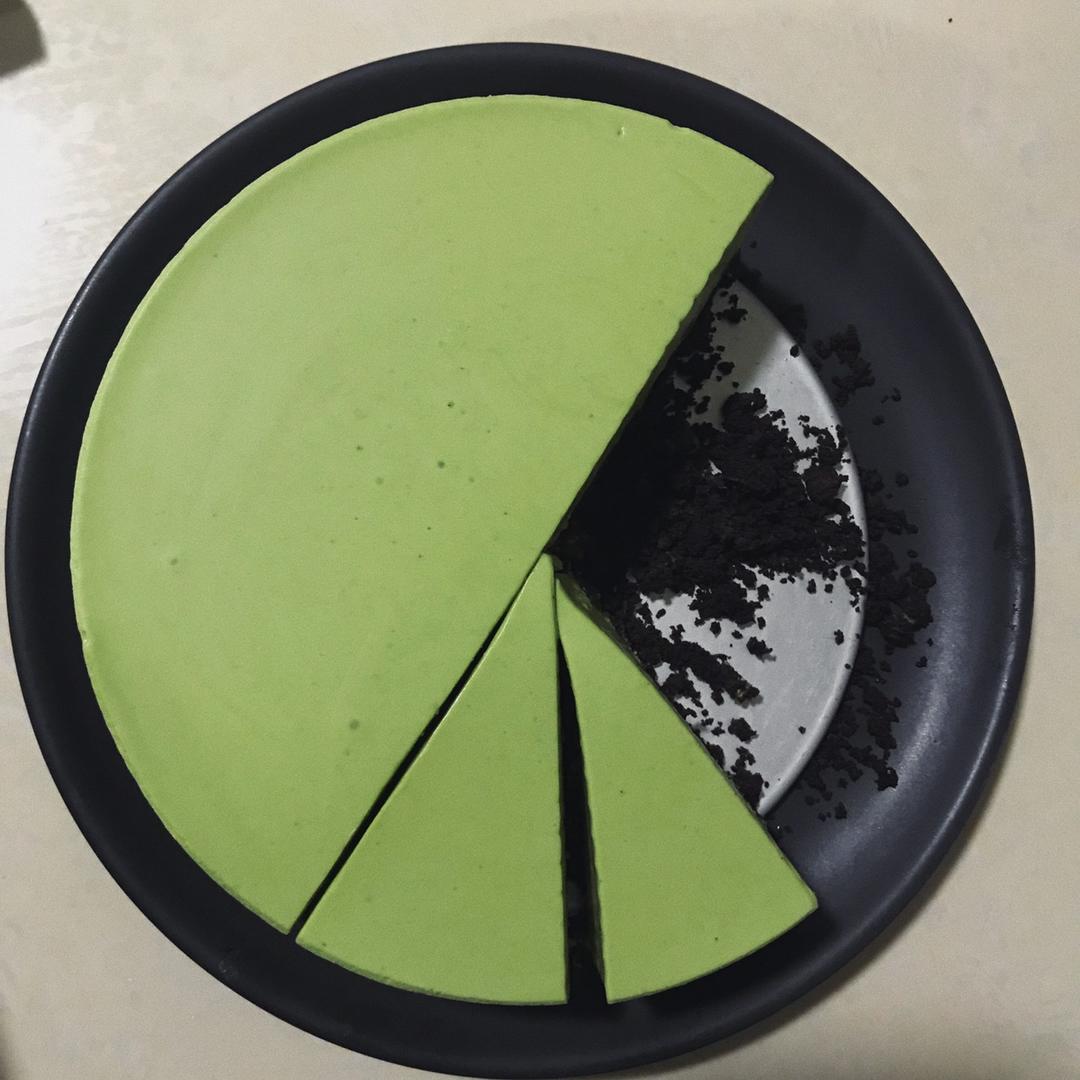 抹茶蜜豆冻芝士