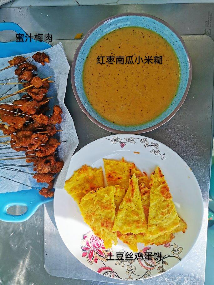 快手早餐--土豆丝鸡蛋饼